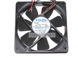 NMB 120x25mm 4710NL-05W-B49 LQ1 24V 0.22A 3 Wires Case Fan inverter Cooler