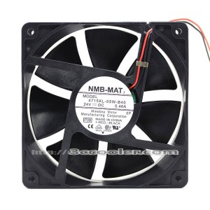 NMB 12038 12CM 4715KL-05W-B40 DC 24V 0.46A 2 Wires 2 Pins Case fan