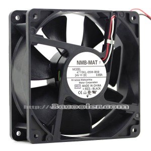 NMB 12038 12CM 4715KL-05W-B59 24V 0.65A 3 Wires 3 Pins Case Fan