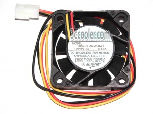 NMB 4010 4CM 1604KL-04W-B49 M51 12V 0.1A 3 Wires 3 Pins Case Fan