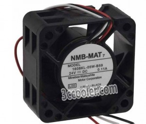NMB 40x20mm 1608KL-05W-B59 TOD 24V 0.11A 3 Wires DC Fan