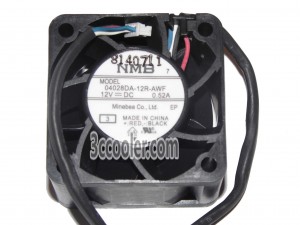 NMB 40*28mm 04028DA-12R-AWF 12V 0.52A 4 Wires Cooling Fan