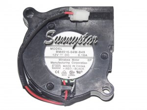 DC blower of NMB 4515 BM4515-04W-B49 with 12V 0.18A 2-Wires
