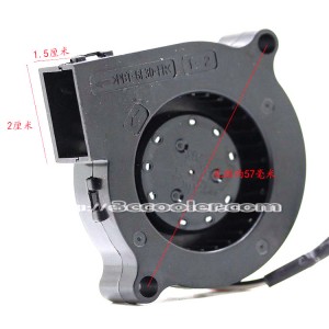 NMB 5015 5CM BM5115-04W-B49 L00 DC 12V 0.16A 3 Wires 3 Pins Case Blower Fan