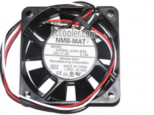 NMB 60*15mm 2406KL-05W-B59 B00 24V 0.13A 3 Wire DC Axial Fan