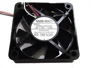 NMB 6015 6CM 2406RL-04W-S59 CA1 12V 0.24A 3 Wires 3 Pins Case Fan