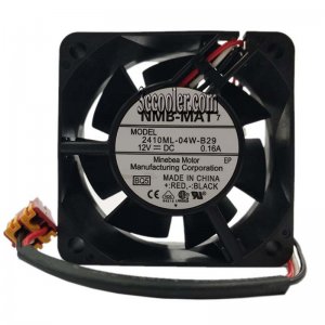 60MM NMB 2410ML-04W-B29 BQ5 2410ML-04W-B29-BQ5 DC12V 0.16A 3 Wires 6CM Server Fan