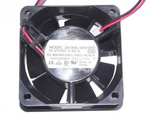 NMB 6CM 6025 2410ML-04W-B50 C40 12V 0.26A  2 Wires Cooler Fan