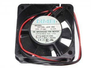 60x25mm NMB 2410ML-05W-B40 24V 0.12A 2 Wires Inverter Axial Fan