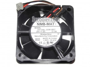 NMB 60*25mm 2410ML-05W-B57 B02 24V 0.13A 3 Wires Cooling Fan