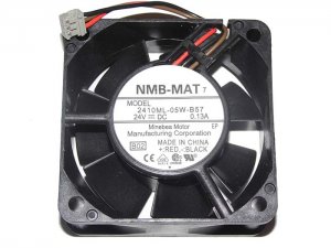 NMB 60*25mm 2410ML-05W-B57 B02 24V 0.13A 3 Wires Cooling Fan