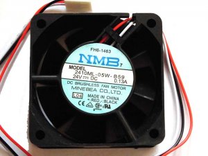 60x25mm NMB 2410ML-05W-B59 24V 0.13A 3 Wires Axial fan