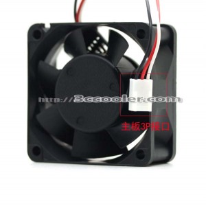 NMB 6025 6CM 2410ML-04W-B69 B50 12V 0.40A 3 Wires 3 Pins case Fan