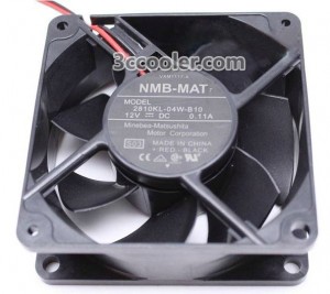 NMB 7025 7CM 2810KL-04W-B10 S03 VXM1117-A 12V 0.11A 2 Wires Case Fan
