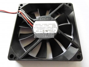 NMB 8015 8CM 3106KL-04W-B59 C04 12V 0.3A 3 Wires Case Fan