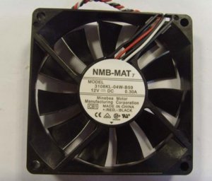 NMB 80x15mm 3106KL-04W-B59 CB1 12V 0.3A 3 Wires 3 Pins Case fan DC Cooler