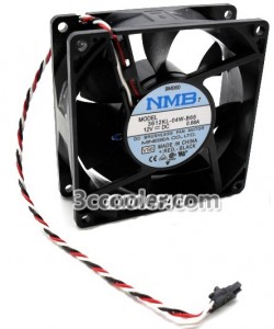 MNB 92x38mm 3612KL-04W-B66 12V 0.68A 3 Wires 3 Pins Case Fan Server Cooler With temperature sensor