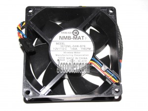 NMB 9038 9CM 3615ML-04W-B76 A03 KR046 12V 1.6A 4 Wires 4 Pins PWM Server Fan
