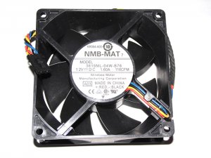 NMB 9038 9CM 3615ML-04W-B76 A03 KR046 12V 1.6A 4 Wires 4 Pins PWM Server Fan