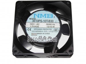NMB 92x25mm 3610PS-10T-B30 B00 100V 50/60Hz 13/10W AC Fan Cabinet Cooler