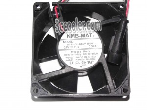 NMB 9238 9CM 3615KL-05W-B50 PQ1 24V 0.32A 2 Wires 2 Pins Case Fan