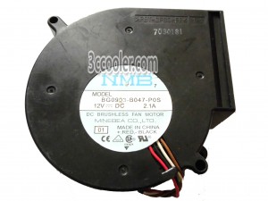 NMB 9733 97mm BG0903-B047-POS 01 12V 2.1A 4 Wires 4 Pins Blower Case Fan