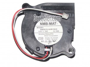 NMB 4515 BM4515-04W-B49 T06 12V 0.18A 3 Wires 3 Pins Case Blower fan