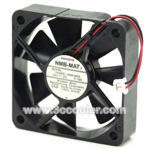 NMB 6015 6CM 2406RL-05W-M50 24V 0.18A 2 Wires DC Cooler Fan