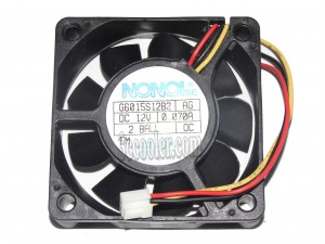 NONO 60*15mm 6CM G6015S12B2 AG 400MX-2 LH40MGQLBCXF 12V 0.07A 3 wires 3 pins DPL Fan