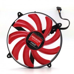 NTK FD7010H12S 12V 0.35A 4 wires 4 pins red circular vga fan graphics card cooler