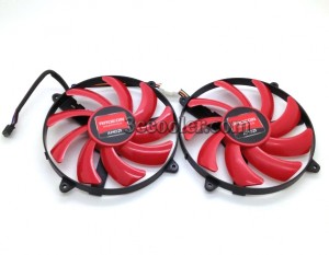 NTK FD7010H12S 12V 0.35A 2pcs / group 4 wires 4 pins circular vga fans graphics card cooler