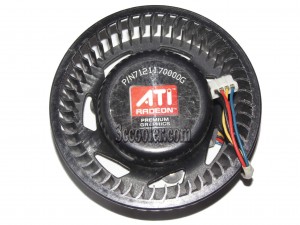 NTK CF1275-B30H-C005 12V 1.0A 4 wires 4 pins Fan for Sapphire ATI HIS HD4870X2 HD4870 HD6850 graphcis card
