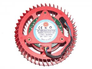 NTK FD7525U12D 12V 1.7A 4 wires 4 pins circular red vga fan graphics card cooler