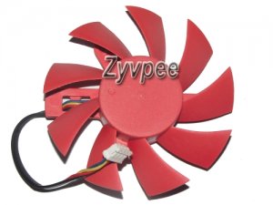 NTK FD8015U12S 12V 0.5A 4 wires 4 pins red frameless vga fan HD7750 HD7770 graphics card cooler