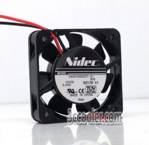 Nidec 4CM 4010 U40X12NS2Z7-51 DC12V 0.04A 2 Wires Case Fan