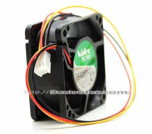 Nidec 6025 6CM B34605-57 DC12V 0.58A 3 Wires 3 Pins Server Case Fan