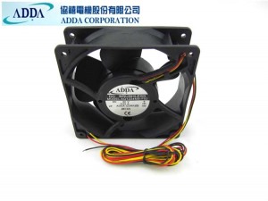 Original 120x38mm ADDA AQ1224MB-F52  DC24V 3 Wires Waterproof and oil proof Humidifier Fan