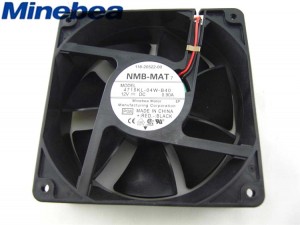 120x38mm NMB 4715KL-04W-B40 12V 0.90A 2 Wires Axial Fan For 20KVA UPS