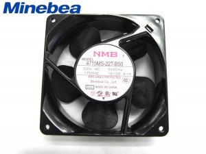 Original 120x38mm NMB 4715MS-22T-B50 220VAC 2 Pins Iron UPS Cabinet Axial Fan