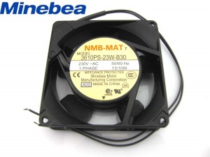 92x25mm NMB 3610PS-23W-B30 230VAC 1 phase 2 Wires Inverter Axial Fan