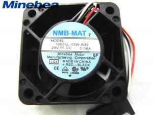 Original 40x20mm NMB 1608KL-05W-B39 LQ4 24V 0.08A 3 Wires FANUC Axial Fan