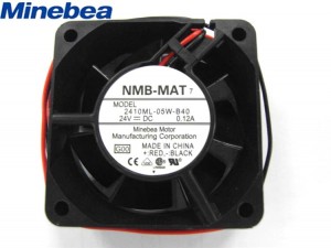 60x25mm NMB 2410ML-05W-B40 24V 0.12A 2 Wires Inverter Axial Fan