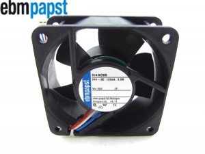 Original 60*25mm ebmpapst 614N/2HH 24V 3.0W 3 Wires 3 Pins Axial DC Fan