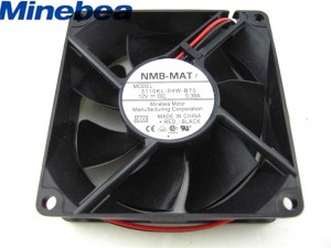 NMB 8025 3110KL-04W-B70 12V 0.38A 2 Wires Inverter Axial Fan