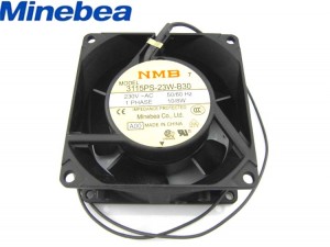 NMB 8038 3115PS-23W-B30 230V 1 Phase 2 Wires metal frame AC axial Fan