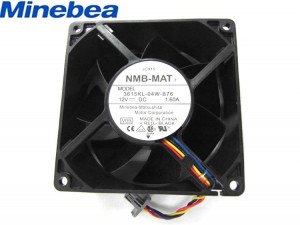 NMB 12038 3615KL-04W-B76 12V 1.60A 4 Wires 4 Pins Inverter DC Axial Fan