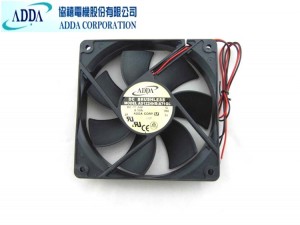 ADDA 12025 AD1224HB-A71GL DC24V 0.19A 2 Wires Ball Bearing Axial Fan