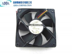 ADDA 12025 AD1224UB-A72GL 24V 0.25A 3 Wires 3 Pins Axial Fan For inverter