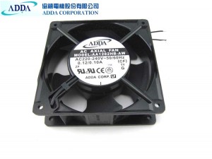 ADDA 12038 AA1282HB-AW AC230V 0.12A 2 Wires Metal Frame Axial Fan For Inverter
