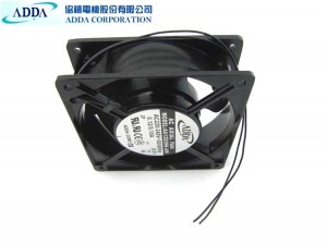 ADDA 12038 AA1282HB-AW AC230V 0.12A 2 Wires Metal Frame Axial Fan For Inverter